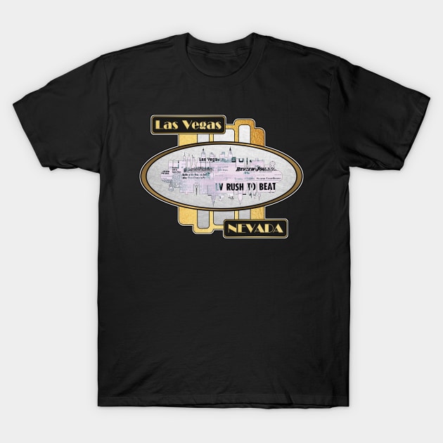 A Souvenir Of Las Vegas Nevada T-Shirt by crunchysqueak